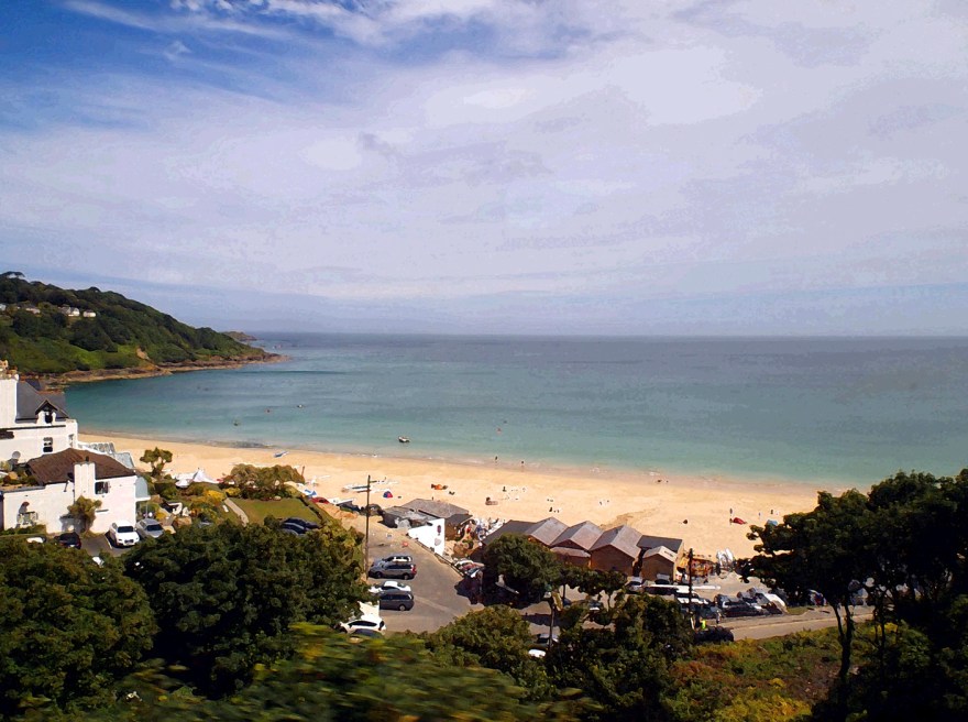 Carbis Bay from the train