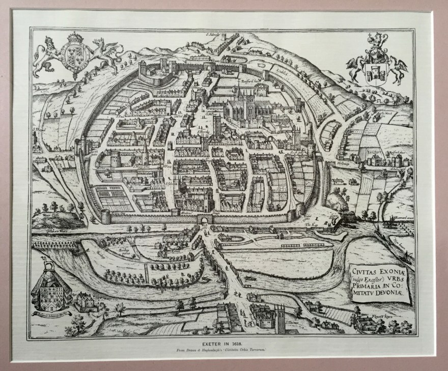 Exeter, inside the wall 1618